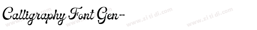 Calligraphy Font Gen字体转换